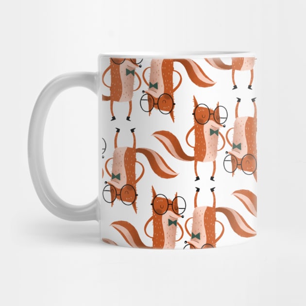 Nerd Fox pattern by Gummy Illustrations